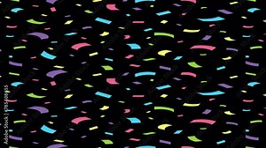 Animated Ornamental Christmas Socks Pattern Design Template. Motion Pattern Signboard Texture. 4K Animated Socks Rotating and Isolated on Black Background. Christmas and New Year Backdrop Design.