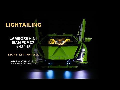 Lightailing Light kit Install in the Lego Technic Lamborghini Sián FKP 37 42115