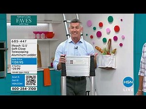 iReach 12.5' Soft Close Telescoping Aluminum Ladder