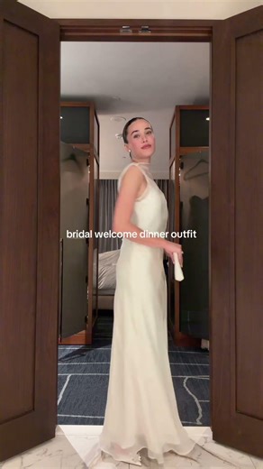 Could not be more obsessed with this dress 🫠 #bride #wedding #2026bride #welcomedinner