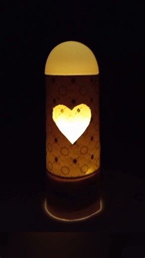 ✨lamp making from waste cardboard #lamp #craft #light