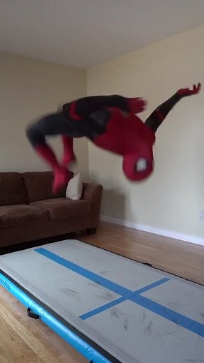 Quarantine Fun with Parkour and Spiderman Cosplay