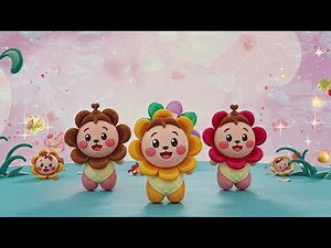 Dancing Flowers for Kids | Fun Sensory Music & Baby Visuals | Toddler Learning Video 🌼🌈