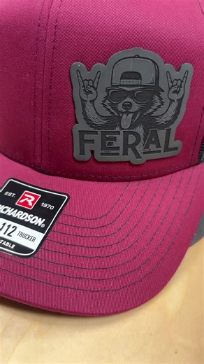 Everyone’s favorite hat! Leatherette patches are custom laser engraved and permanently affixed using a heat press. Hats are popular Richardson 112 trucker style with adjustable SnapBack closure. We also carry Evolve ponytail hats, FlexFit, and Flat Bill. Check out our TikTok shop for more styles and designs! #hat #tiktokshop