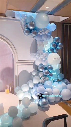 blue color themes for mikael 17th bday party. thankyou for having us dear. 💙🩵 we love being a part of such memorable moments in our client lives. 🥰😍 Let us decorate your event, stress free, we will discuss your vision together then leave the rest in our capable hands. ❤ PARTYLANDSURABAYA WA: 087855818278 LINE: @vwo0605x www.partyland.id Available for: 🎈Baby shower 🎈Baby 1st month 🎈Baby first year 🎈Kids birthday Decoration 🎈Sweet 17th birthday 🎈Room surprise 🎈Bridal shower 🎈Balon gate