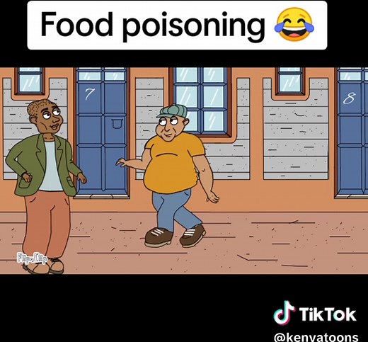 Funny Kenyan Cartoon on Food Poisoning