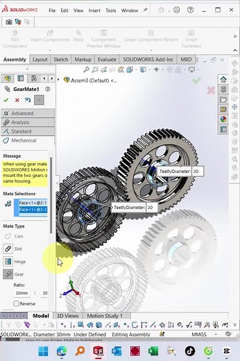 Solidworks Gear Mate Tutorial