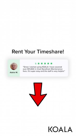 Rent out your timeshare points to offset those rising fees? 🤔 It’s finally possible with KOALA 🐨 Click below to see if your resort is eligible! 👍 | KOALA