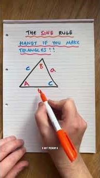 The sin rule is the cousin of the cos rule. #maths #trigonometry