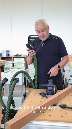 Tip when working dust free with the new cordless planer HLC 82 👌