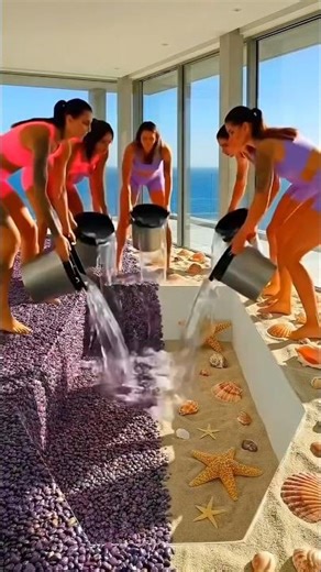 🌊 Grandma Turned Boring Floor Into Luxury Swimming Pool Magic 😱