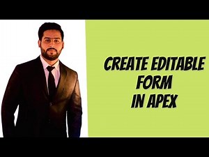 Create Editable Form Using Wizard in Oracle Apex