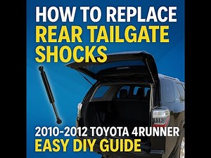 How to Replace Rear Tailgate Shocks on 2010 - 2012 Toyota 4Runner (Easy DIY Guide)