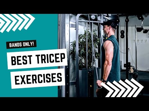 The 3 BEST Triceps Exercises with Resistance BANDS