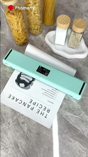 Print invoices, recipes, forms, photos and more! 😍Phomemo M08F portable printer #phomemo #gift