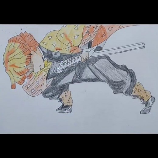 How To Draw Zenitsu (Thunderclap) | Step By Step | Demon Slayer #drawing #arttutorials #art