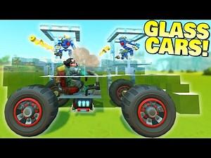 GLASS CAR Survival Race! - Scrap Mechanic Multiplayer Monday