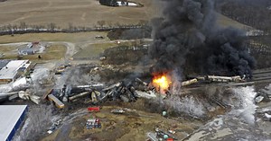 Rail car at risk for catastrophic failure and explosion after train derailment in East Palestine