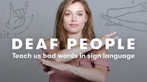 79K views · 922 reactions | How do you swear in sign language? Let these deaf people teach you! 藍來 | WatchCut | Facebook