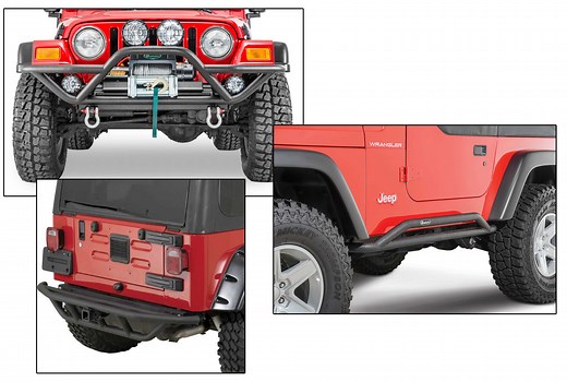 Quadratec  QRC Front Bumper, Rocker Guards & Rear Bumper for 87-06 Jeep Wrangler YJ & TJ