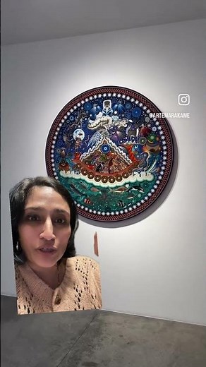 Huichol yarn painting #artlust