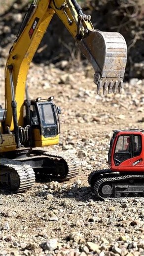 RC Excavator vs. MINI Excavator: CRUSHED into Pieces! 😱🚜💥