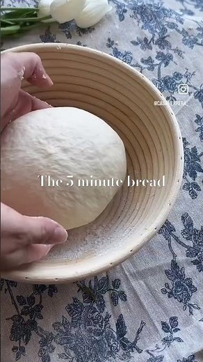 5 minute Homemade Bread! The easiest bread you’ll ever bake.