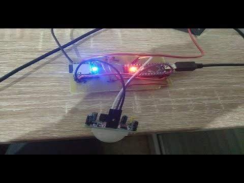 Alarm system using Arduino pir motion sensor df player mini