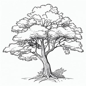 Tree Coloring Pages for Nature Lovers - 33 Unique Designs - PRINT & PAINT #trees #coloringpage | Instant Download - Etsy UK