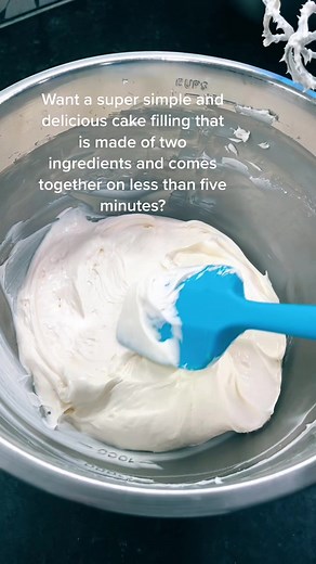 Blend together 1/4 cup sweetened condensed milk and 8 Oz cream cheese! Thats it! Refrigerate until ready to use. #tutorial #bakingtutorial #easy #easyrecipe #recipe #baking #fyp #foryoupage #creamcheese #creamcheesefilling #foryourpage #cake #cakedecorating #tutorials #bakingtutorial
