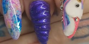 Unicorn nails are taking over the internet