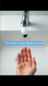“Baby robot finally says Mama & Papa & their reaction is priceless 🤖❤️”#aishorts #robot #babyshorts