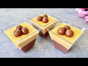 Easy and delicious NO BAKE caramel and chocolate dessert cups.