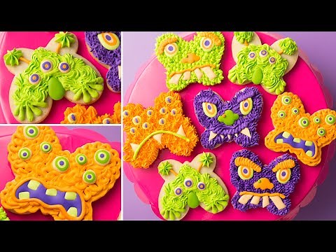 MONSTER COOKIES for HALLOWEEN! | Halloween Cookie Challenge VS HANIELA'S and MONTREAL CONFECTIONS