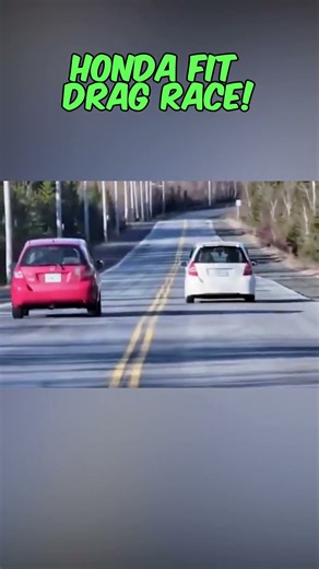 Honda Fit Drag Race Battle #jdm #cars #shorts