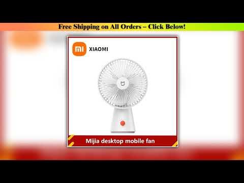 Xiaomi MIJIA Portable Fan - Desktop/Handheld Dual Use, 7 Blades, 18.5H Long Standby Must Have