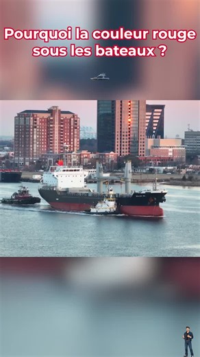 Pourquoi la coque des bateaux est peinte en rouge ? #bateau #peinture #couleur #explication #connaissance