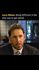 Follow us [ @entrepreneurscom ] for more! “Being different is the only way to get ahead.” — Larry Ellison In an old interview, Oracle co-founder Larry Ellison shared a simple but powerful truth: you don’t win by following the crowd. He emphasized that if you want extraordinary success, you can’t think or act like everyone else. While most people choose the safe and conventional path, the real breakthroughs come from those who dare to challenge the norm — who are bold enough to think differently,