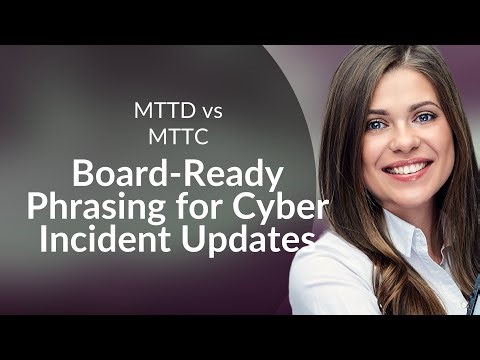 MTTD vs MTTC: Board-Ready Phrasing for Cyber Incident Updates
