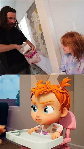 do NOT eat Baby Puffs!!!! Magic surprise cereal transforms baby Adley..