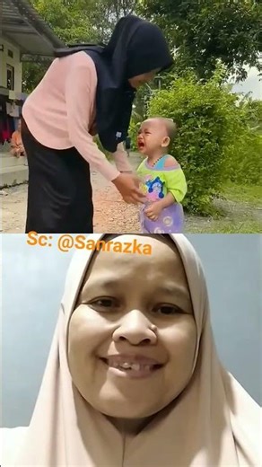 Adeknya Razka nangis mau naik sepeda #shorts #trending #comexy #fypシ