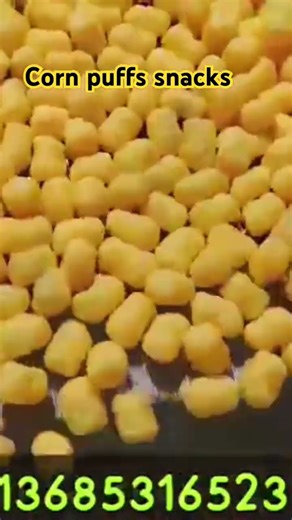 Corn puffs corn curls food extrusion machine line double screw extruder machine line working well