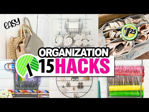 Clear the Clutter with these 15 Dollar Tree ORGANIZATION HACKS!
