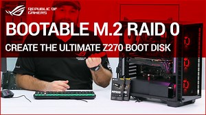 Whats better than having a crazy fast NVMe M.2 SSD in your PC? How about having 2 in RAID 0! In this video I'll show you how to set up a bootable M.2 RAID 0 array using the MAXIMUS IX HERO Motherboard and a pair of Corsair MP500 240GB NVMe SSDs. | ASUS Republic of Gamers
