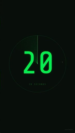 20s Silent Radar Timer 📡 20 Second Countdown (No Sound) #Shorts