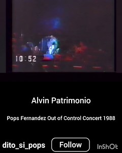 45K views · 250 reactions | Alvin Patrimonio Throwback video 30 second guest appearance at Pops Fernadez Out of Control Concert 1988, a testament of Cap Alvin's popularity, the loud screams say it all. Credits dito_si_pops IG #AlvinPatrimonio #TheCaptain #CaptainLionheart #PBALegend #PurefoodsGreat | Solid Alvin Patrimonio Fans Club 1991 | Facebook