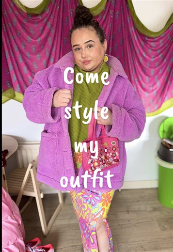 What would you add to the outfit??? #plussizefashioninspo #curvyoutfitideas #dopaminedressing #inmyyaks #plussizeoutfitinspo Jumper and coat is @Lucy and Yak Skirt is @HAPPY PILLZ CLUB - CLOTHING [ plus size fashion blogger / curvy ootd / wearing vs styling / embrace your curves / colour me curvy ]