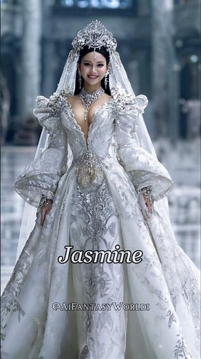 Beautiful Disney Princesses in Wedding Dresses