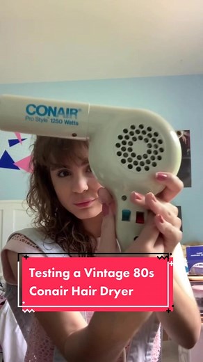 Testing a Vintage 80s Conair Hair Dryer