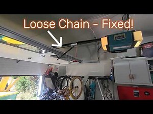 Garage Door Loose Chain Video - Fixed!
